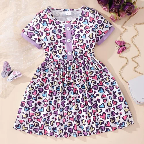 Miniatura 2 de Vestidos de verano para niñas pequeñas, túnica de dinosaurio, vestido casual de manga corta, vestido de patinadora para niños pequeños, 2-7T