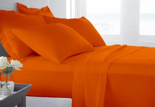 Miniatura 6 de Juego de ropa de cama de lujo de 4 piezas, 800 hilos, 100% algodón ultra suave, color negro, juego de ropa de cama transpirable de algodón de fibra