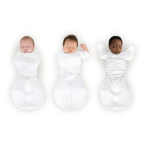Miniatura 18 de SwaddleDesigns Saco de Envolver Omni de 6 Vías con Brazos Arriba para Recién Nacido, Más Opciones para Calmar el Reflejo de Moro, Mejora el Sueño