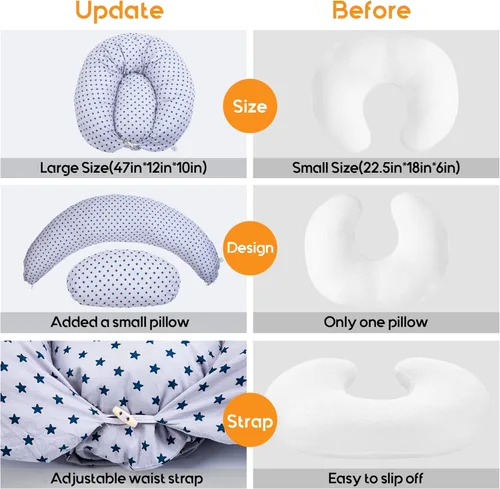 Miniatura 4 de Almohada de Lactancia de Chilling Home para Amamantar, Almohada de Lactancia para Recién Nacido, Accesorios Esenciales para Embotellar y Amamantar
