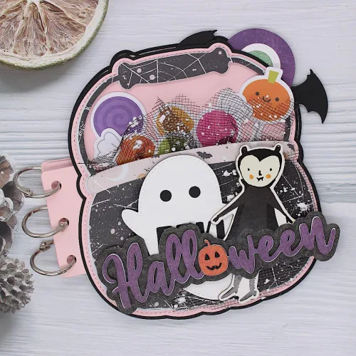 KSCRAFT Cesta de calabaza Mini álbum de corte de metal troqueles plantillas para bricolaje álbum de recortes decorativo en relieve DIY tarjeta de