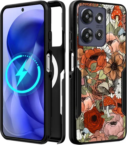 Miniatura 96 de Funda para Moto G 5G 2024 – Compatible con MagSafe para mujeres y niñas, bonita funda protectora magnética para teléfono, diseño femenino Kawaii