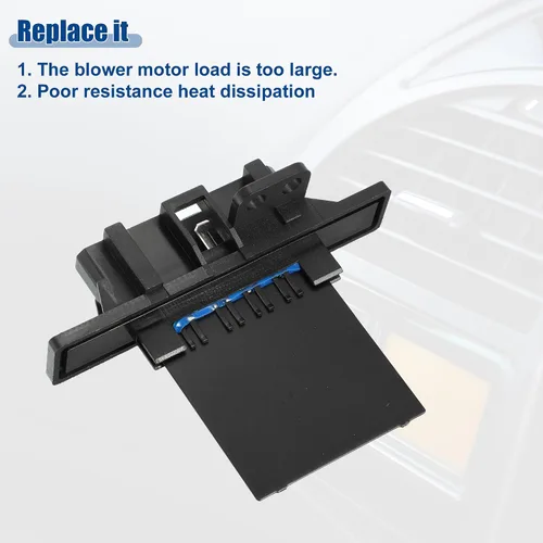 Miniatura 4 de ACROPIX Calentador de resistencia de motor de ventilador HVAC para Nissan Sentra 2000-2006 N.° 20291/271504Z000/271506Z500 – Paquete de 1 negro