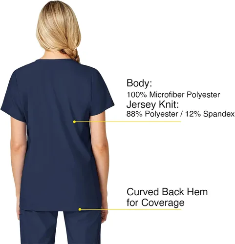 Miniatura 4 de WonderWink Camiseta de maternidad con cuello en V para mujer