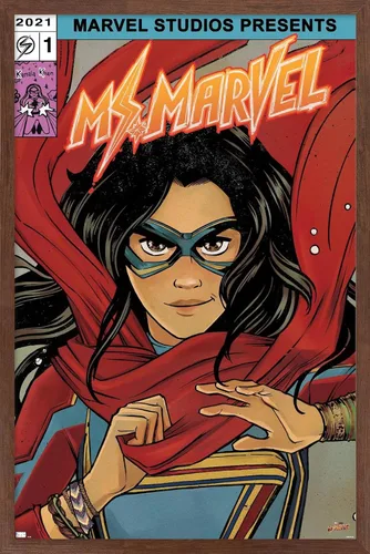 Miniatura 15 de Trends International Marvel Ms. Marvel - Póster de pared de cómic, 34 pulgadas de largo x 22.4 W, versión premium sin marco