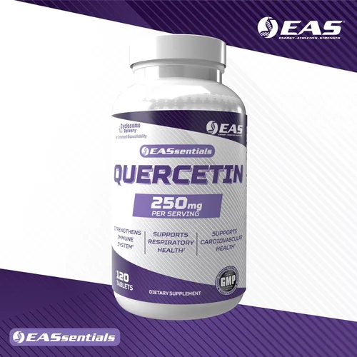 Miniatura 7 de EAS Quercetina 250mg Salud cardíaca y respiratoria Apoya la respuesta inmune Sin gluten, sin OGM Mejor absorción con entrega de ciclosoma