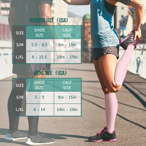 Miniatura 86 de Paquete de 3 pares de calcetines de compresión médica para mejorar la circulación de mujeres y hombres, para correr, hacer deporte y amamantar