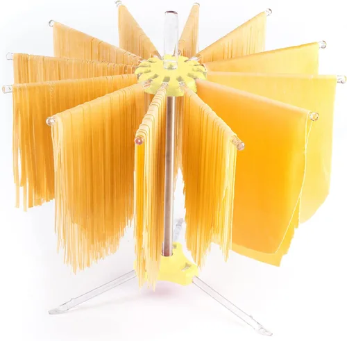 Miniatura 6 de PASTALINDA Secador de pasta, 12 Policarbonato 7.9 in Brazos Largos, Acero Inoxidable. 15.7 in Altura. - Verde