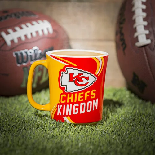 Miniatura 2 de Team Sports America Kansas City Chiefs, cerámica de 14 onzas con caja a juego