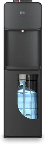 Brio 130 Series despachador refrigerador de carga inferior para botellas de 5 galones, agua caliente, temperatura ambiente y fría, ideal para el