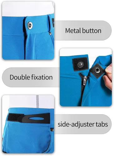 Miniatura 26 de BERGRISAR Pantalones cortos de ciclismo para hombre, corte holgado, con 6 bolsillos
