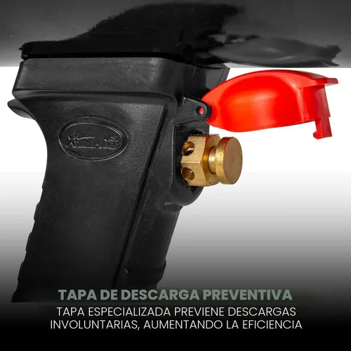 Miniatura 4 de XtremepowerUS Calzador de Llantas, 12L/3.2 Galones Inflador de Llantas Portátil, 116 PSI, Bazooka de Perla Manual, Válvula de Pistón Integrada