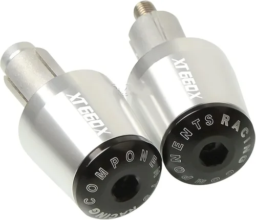 Miniatura 9 de Contrapeso motocicleta 7/8 "0.866 in manillar mano Grips mango barra extremo tapa para Yamaha XT660 X XT660X 2004-2017 2005 2006 2007 2008 2009 2010