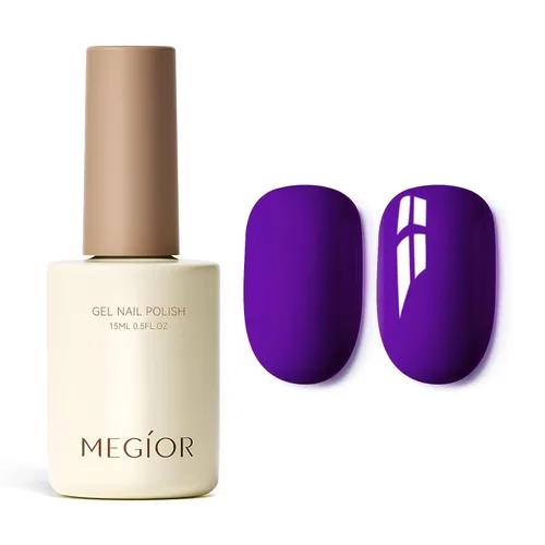 Miniatura 28 de MEGIOR Esmalte de uñas de gel blanco de 0.5 fl oz, color blanco antiguo, secado con luz UV, esmalte de gel francés, arte de uñas, salón de manicura