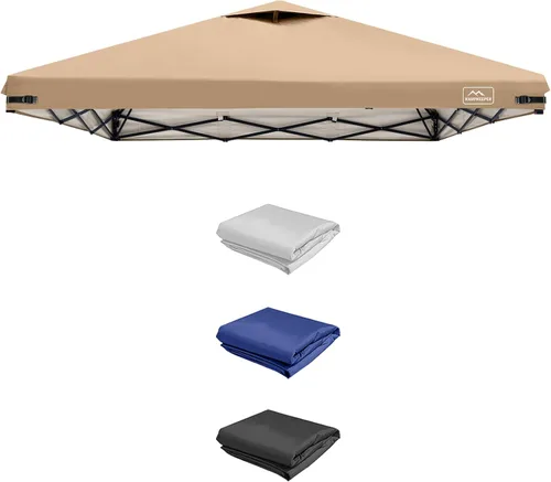 Miniatura 9 de KAMPKEEPER Cubierta de Repuesto Superior para Carpa Toldo Emergente con Ventilación de Aire y Correa Elástica Ajustable, Poliéster Resistente a Azul