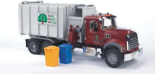 Miniatura 2 de Bruder 02811 Mack Granite Camión de Basura de Carga Lateral