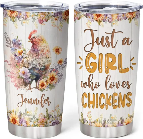 Miniatura 29 de Hyturtle Regalos personalizados para los amantes de los osos – Just A Girl Who Loves Bears - Vaso de acero inoxidable con nombre personalizado de 20