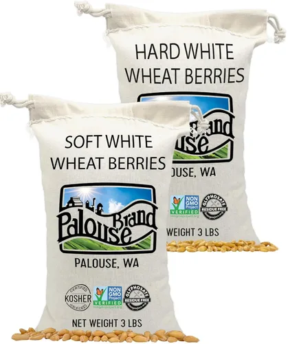 Miniatura 9 de Palouse Brand Granos de Trigo Blanco Suave Certificados Sin Residuos de Glifosato 1 LB Cultivado por Familias en el Estado de Washington 100%