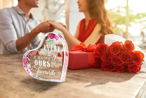 Miniatura 2 de PETCEE Regalos para el Día de la Madre de parte de hija, hijo, Every Love Story is Beautiful Day Keepsake Gifts for Wife from Husband Anniversary