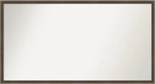 Miniatura 74 de Amanti Art Brown Bathroom Mirror for Over Sink, 23x41 Custom Made Hardwood Wedge Mocha Rectangle Vanity Mirror, Large Modern Wood Frame, Hangs