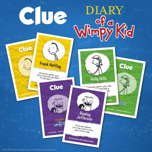 Miniatura 6 de USAOPOLY CLUE: Diary of a Wimpy Kid Resuelve el misterio en este juego de pistas coleccionable con licencia oficial con personajes y ubicaciones