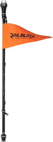 RAILBLAZA Kit de luz de visibilidad con bandera, compatible con soporte de montaje MiniPort Track para kayaks, canoas o palistas recreativos