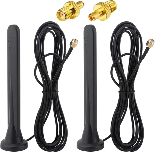 Antena 5G LTE Amplificador de señal 4G Antena de red omnidireccional externa SMA TS9 Conector 15Dbi Antena base magnética con cable 3M para