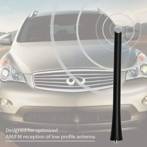 Miniatura 6 de Antena para Infiniti JX35 FX37 QX60 QX70 EX35 EX37 FX35 FX45, Antena Corta de Reemplazo Infiniti, Antena Trasera de Goma Infiniti de 7 Pulgadas