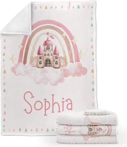 Miniatura 22 de ZouZou Mantas de bebé personalizadas con nombre, mantas de bebé personalizadas para niñas, manta de bebé de oso, el mejor regalo para bebé, recién