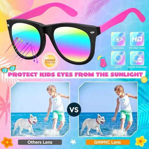 Miniatura 2 de Gafas de sol para niños a granel, gafas de sol de neón con protección UV400, niños y niñas, recuerdos de fiesta para niños, suministros de fiesta