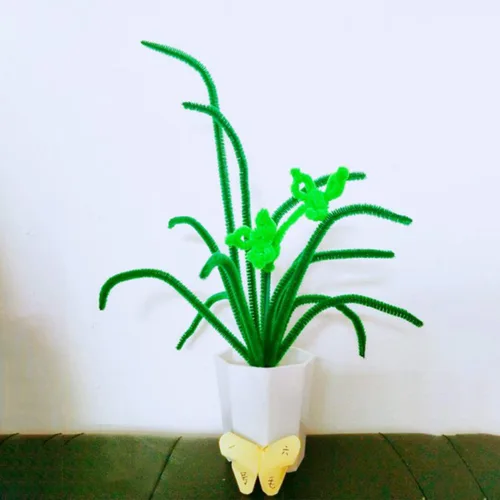 Miniatura 5 de Waycreat 200 limpiapipas de felpilla verde oscuro para decoración de manualidades (0.236 in x 12 pulgadas)