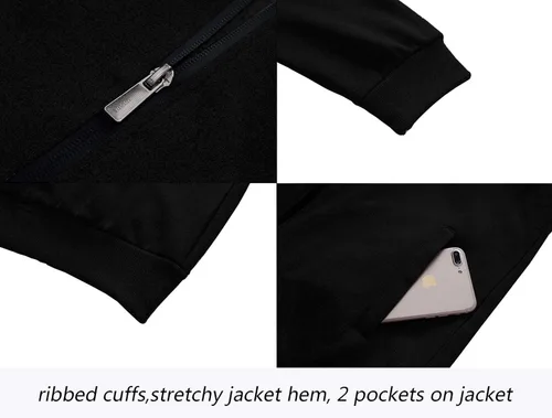 Miniatura 4 de YSENTO - Chándal para hombre, 2 piezas, chaqueta y pantalones, cremallera completa
