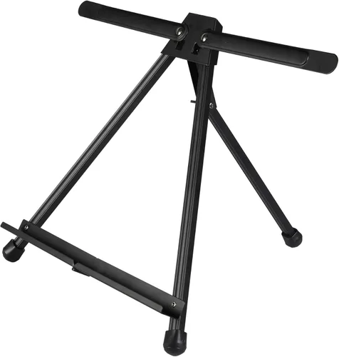 Miniatura 3 de Conda Caballete de mesa de aluminio, soporte de exhibición de trípode portátil, altura ajustable de 15 a 21 pulgadas con alas de brazo de extensión