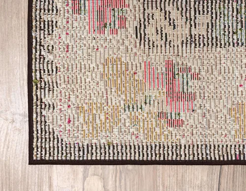 Miniatura 9 de Unique Loom Sedona Collection Southwestern, geométrico, borde, sobreteñido, moderno, tribal, alfombra abstracta de 5 x 8 pies, multicolor y beige