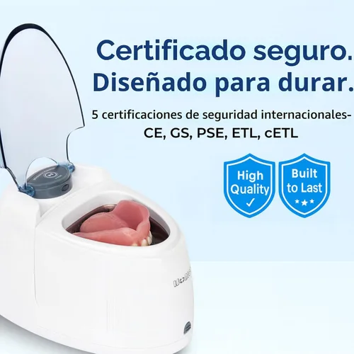 Miniatura 9 de iSonic Limpiador ultrasónico de dentadura/alineador/retenedor para todos los aparatos dentales y de la apnea del sueño (F3900)