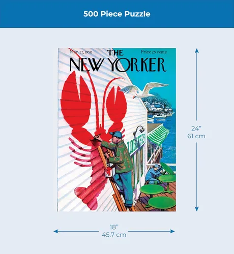 Miniatura 4 de New York Puzzle Company - New Yorker Seaside Cafe - Rompecabezas de 500 piezas