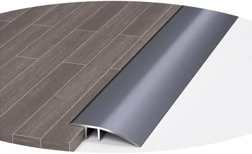 Miniatura 8 de HCZION 1 tira de umbral para puerta, tira de transición de aluminio, tira de transición de piso, rampa de umbral de alfombra, reductor de umbrales