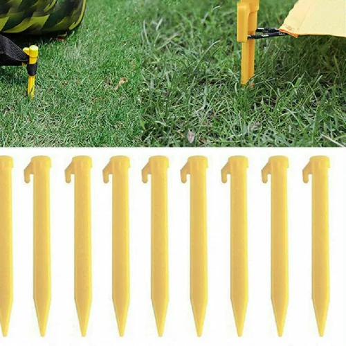 Miniatura 9 de 10 estacas de tienda de campaña para acampar al aire libre, suelo, patio, jardinería, estaca resistente