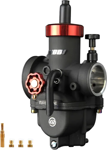NIBBI Carburador de Reemplazo Original de Alto Rendimiento de Velocidad Modificado PE30MM Jet Principal Jet Lento Compatible con Motocicleta,