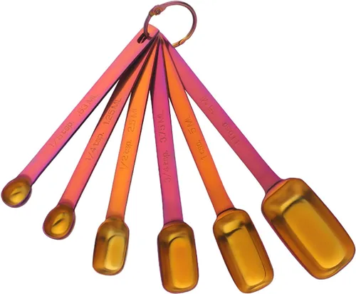 Miniatura 14 de Meisha - Juego de 6 cucharas medidoras de acero inoxidable de alta calidad, juego de herramientas de medición de cocina de metal de alta calidad