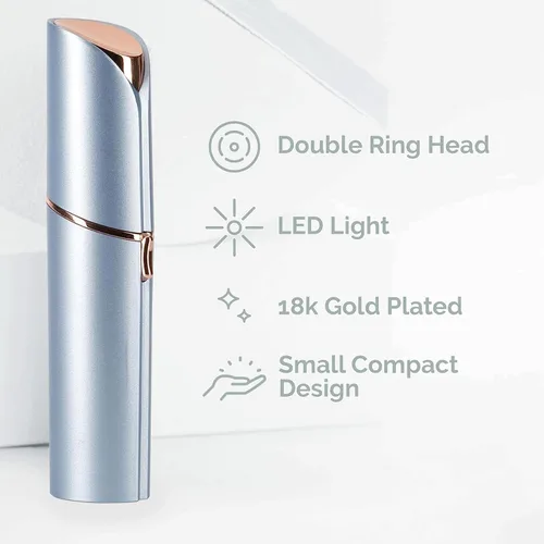 Miniatura 5 de tuokiy Depilación facial para mujeres, afeitadora facial sin dolor para mujeres, afeitadora facial para labios, barbilla con USB recargable
