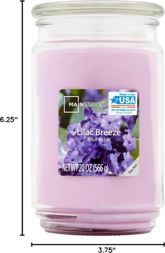 Miniatura 9 de Mainstays - Velas perfumadas de 20 onzas, paquete de 3 unidades (brisa lila)