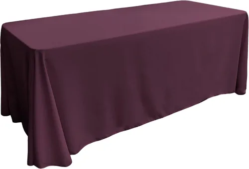 Miniatura 219 de LA Linen Mantel rectangular lavable de popelín de poliéster, resistente a las manchas y a las arrugas, cubierta de mesa 60x84, mantel de tela
