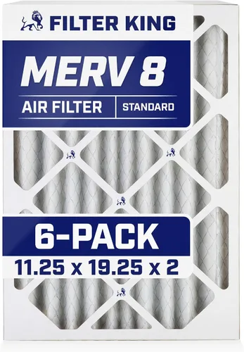 Miniatura 288 de Filter King Filtro de aire 6x12.25x1 Paquete de 6 Filtros plisados MERV 8 HVAC para horno A/C HECHO EN EE. UU. Tamaño real: 6 x 12.25 x .75