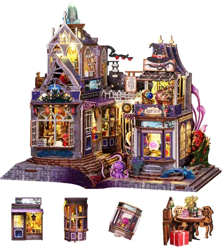 Miniatura 7 de YSWOOD WORLD Kit de casa en miniatura, kit en miniatura, kit de casa de muñecas para adultos y adolescentes, kit de mini casa para cumpleaños