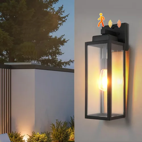 Miniatura 14 de Accesorio de Luz con Sensor de Movimiento del Amanecer al Anochecer para Exteriores, Luces Impermeables para Porche, Luz de Montaje en Pared