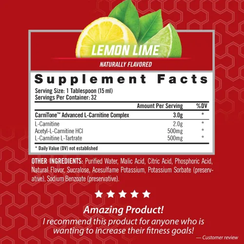Miniatura 2 de iSatori L-Carnitina LS3 3000, suplemento líquido de triple mezcla de L carnitina, con acetilo y tartrato, energía libre de estimulantes, baja