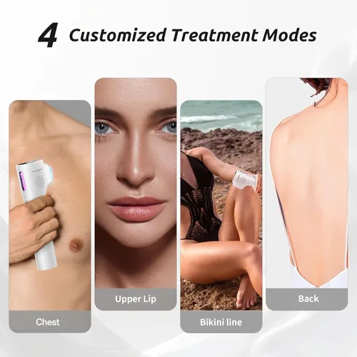 Miniatura 8 de Dispositivo de depilación láser para mujeres y hombres, IPL zafiro sin dolor con sistema de enfriamiento de hielo 40F, depilación segura y duradera