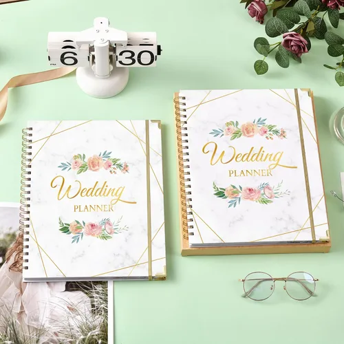 Miniatura 2 de Planificador y organizador de bodas, libro de planificación de boda y organizador para la novia, libro de regalo de compromiso de 9.5 x 11.9