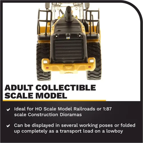 Miniatura 3 de Diecast Masters 1:87 Escala Caterpillar 966M Cargadora de ruedas, Camiones para gatos y equipos de construcción HO Scale Series Modelo 85948
